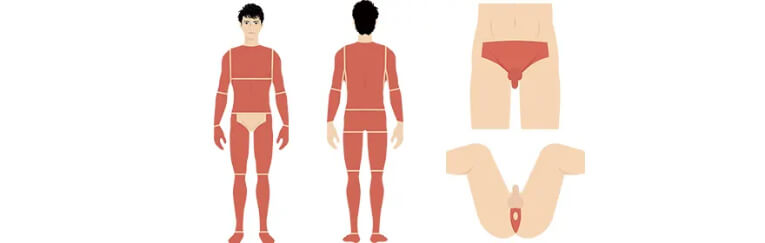 メンズ全身脱毛とVIO脱毛の部位