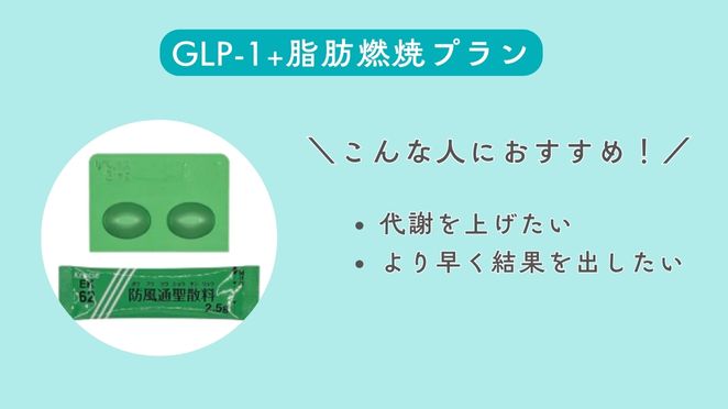 GLP-1+脂肪燃焼プラン